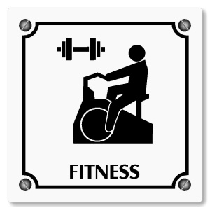 Fitness, 100x100mm, bílá, Kansas